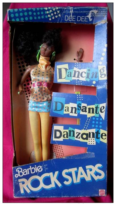 JE VENDS LA COLLECTION BARBIE DE MA MERE * 1986 ? MATTEL DEE DEE BABIE ROCK STARS EN BOITE  * - Barbie