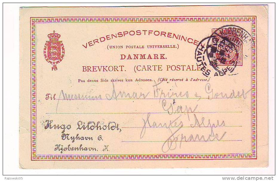 TIMBRE. ENTIER POSTAL. CARTE. LETTRE. DANEMARK. - Ganzsachen