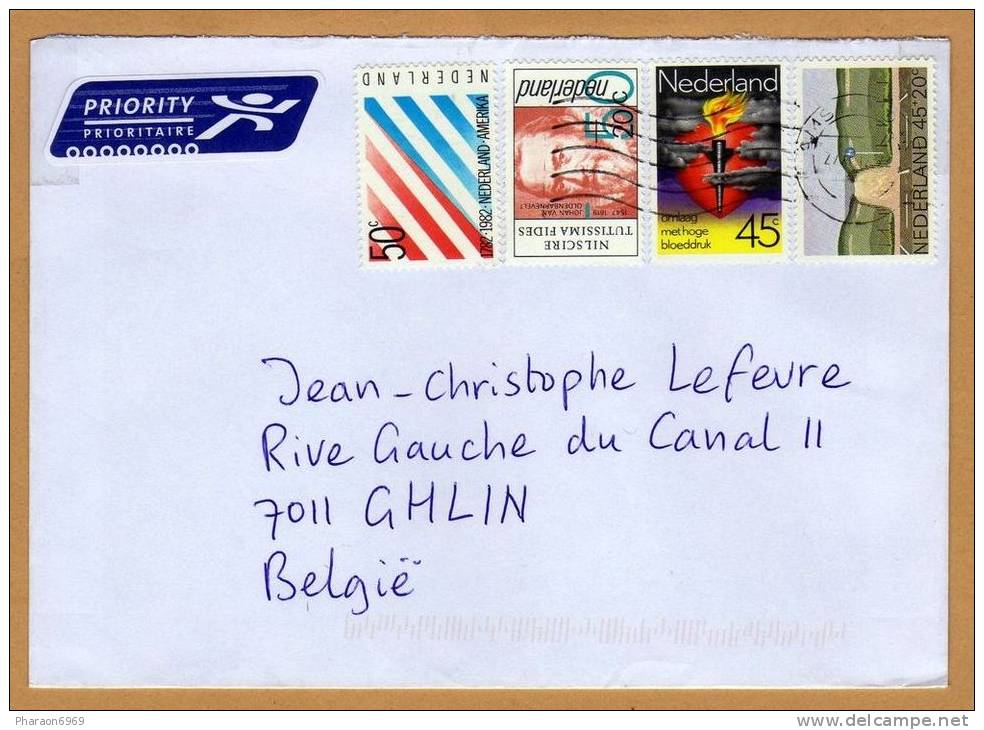 Enveloppe Partiellement Timbrée To Ghlin Belgium - Covers & Documents