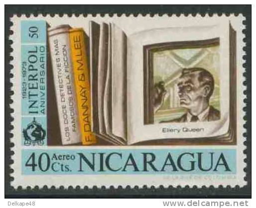 Nicaragua 1972 Mi 1691 ** “Ellery Queen” By Frederic Dannay (1905-1982)+ Manfred B. Lee (1905-1971) American Detective - Schrijvers