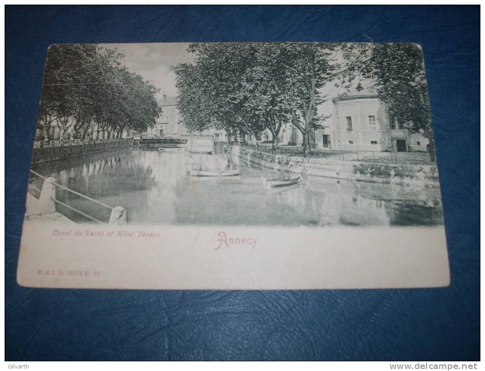 Annecy - Canal Du Vassé Et Hotel Verdun - Précurseur - Ed. Burnoo - L127 - Annecy