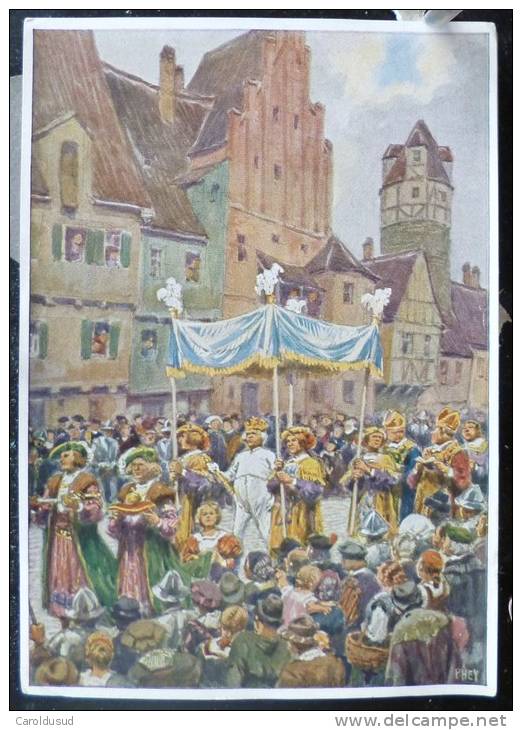 LITHO Allemande 12X17 Illustrateur PAUL HEY Deutsche Marchen 4 N° 43 Kaisers Neue Kleider ANDERSEN - Collections