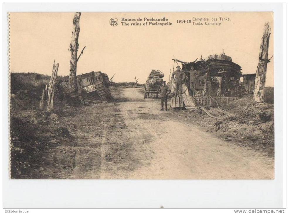 Worldwar 1914-18 Ruins Of Poelcapelle - Tanks Cemetery Langemark-Poelkapelle St Julien - Langemark-Poelkapelle