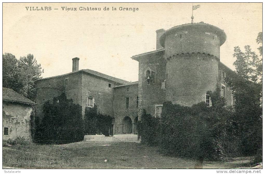 CPA 01 VILLARS VIEUX CHÂTEAU DE LA GRANGE 1917 - Villars-les-Dombes