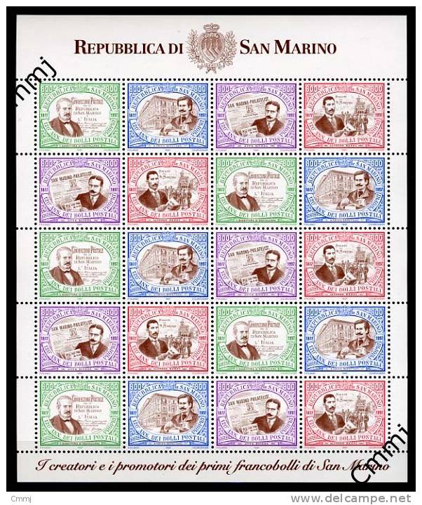 1997 - SAINT-MARIN - SAN MARINO - Sass. Block MF 1570/73 - MNH - (**) - New Mint - Blocks & Kleinbögen