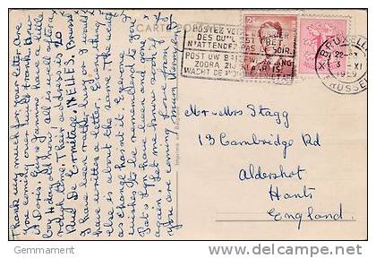 P/HISTORY - BELGIAN CANCELLATION AND SLOGAN - Other & Unclassified
