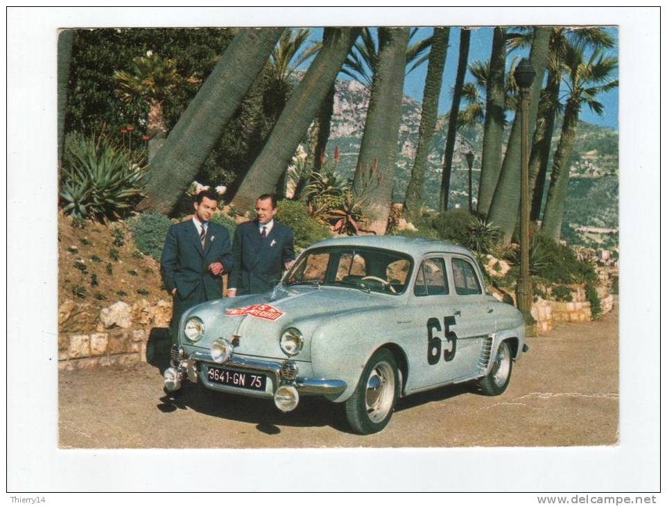 Rallye De Monte-Carlo 1958 - Dauphine Renault - Les Vainqueurs Monraisse Et Feret - Rally Racing