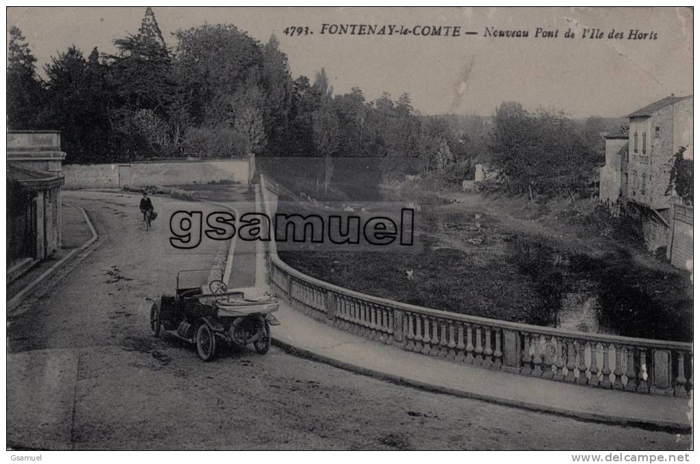 85. - (Vendée). - Fontenay-le-Comte - Nouveau Pont De L'Ile Des Horts. - (voir Scan). - Fontenay Le Comte