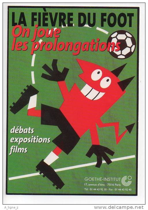 Ref 114 CPM Type Cart'com Carte à Pub SPORT FOOTBABLL Goethe Institut - Autres & Non Classés