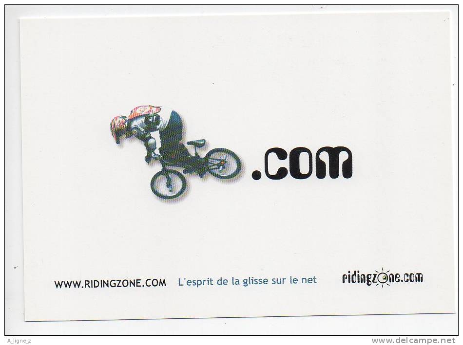 Ref 114 CPM Type Carte à Pub SPORT RIDINGZONE Esprit De La Glisse Sur Le Net ! - Autres & Non Classés