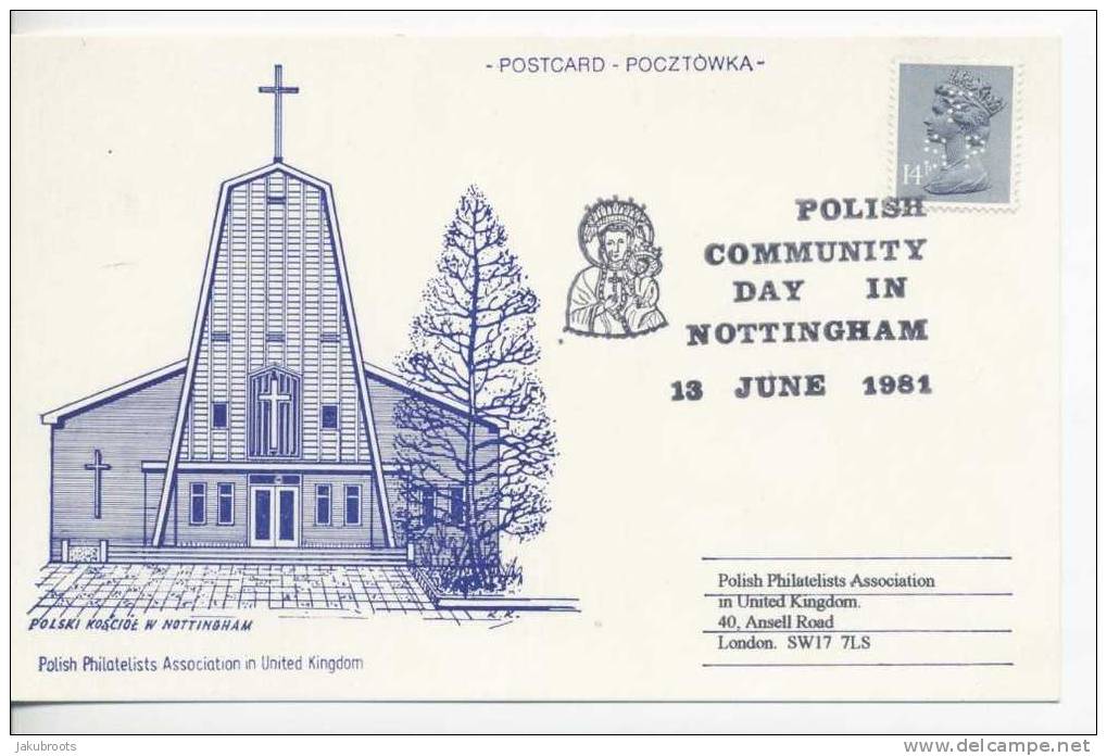 POLONICA, POSTCARD  ISSUED  TO CELEBRATE  POLISH COMMUNITY DAY. - FDC