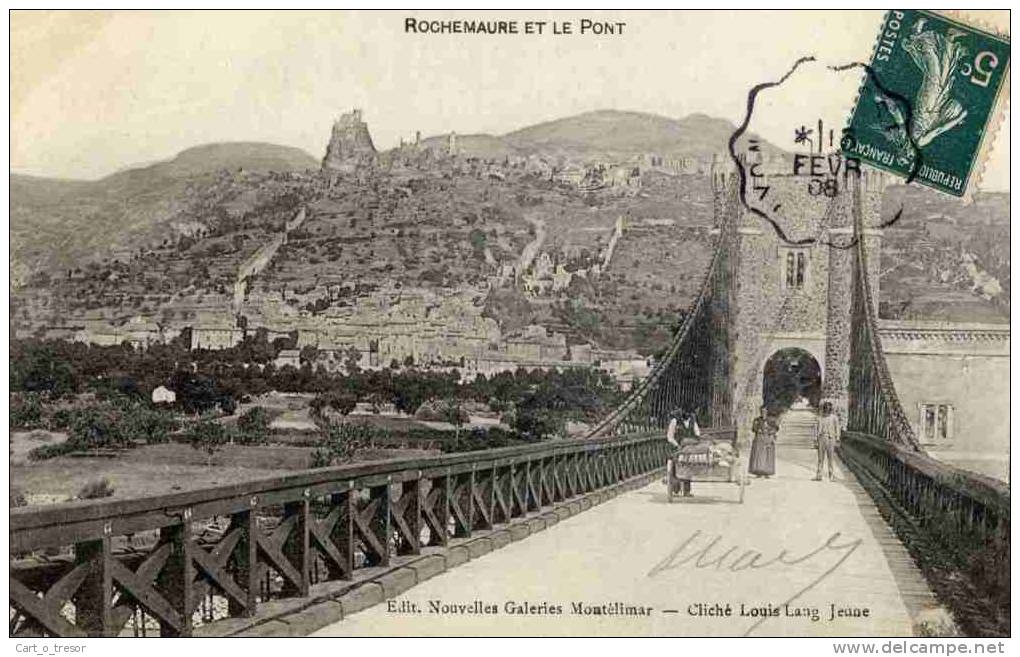 CPA 07 ROCHEMAURE ET LE PONT - Rochemaure