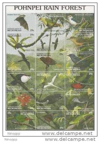 Micronesia-1991 Birds Sheetlet MNH - Mikronesien