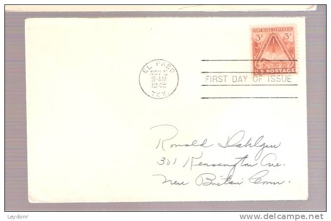 FDC Fort Bliss Centenial - 1941-1950