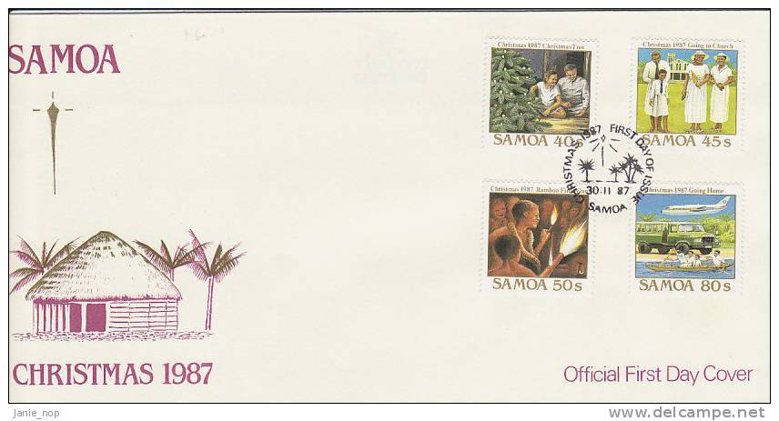 Samoa 1987 Christmas FDC - Samoa (Staat)