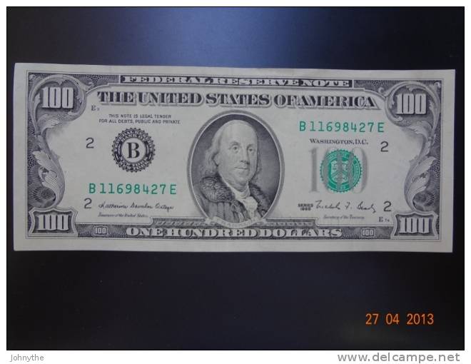 USA 1988 100 Dollars Very Good Condition - Chipre