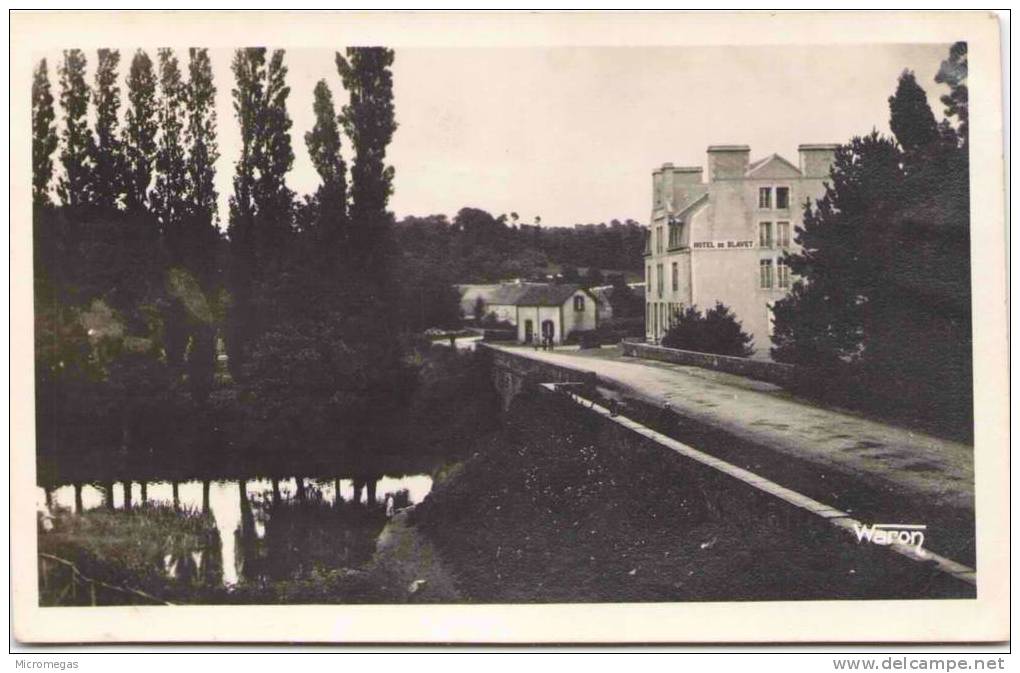 GOUAREC - Arrivée Par La Route De Loudéac - Hôtel Du Blavet - Gouarec