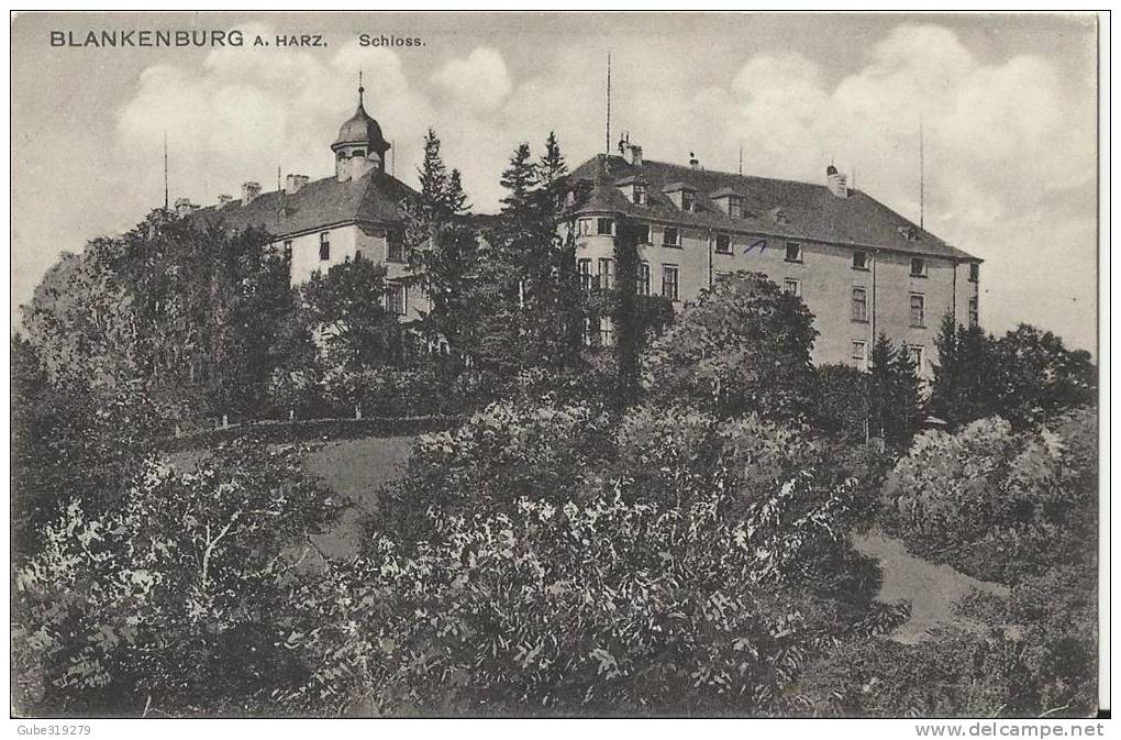 -GERMANY   BLANKENBURG A HARZ – SCHLOSS / CASTLE –  NOT SHINING  - NEW – UNUSED   –RE:68   LOUIS GLASER , LEIPZIG 2179 S - Blankenburg