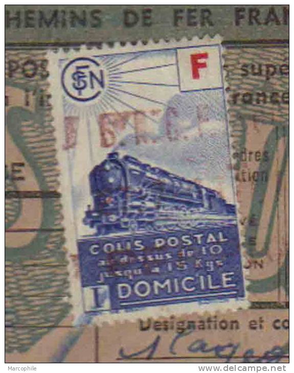 PERPIGNAN POUR SAINT ETIENNE DE CUINES (SAVOIE) / 1943 BORDEREAU DE COLIS POSTAL  / COTE 25.00 EUROS (ref 2943) - Lettres & Documents
