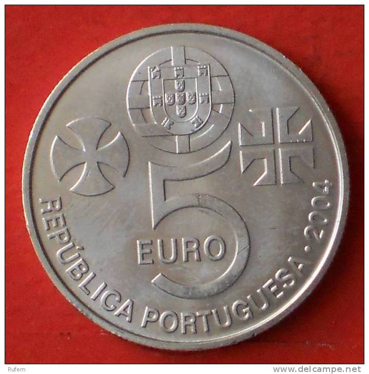 PORTUGAL  5  EUROS  2004  SILVER COIN KM# 754  -    (2152) - Portugal