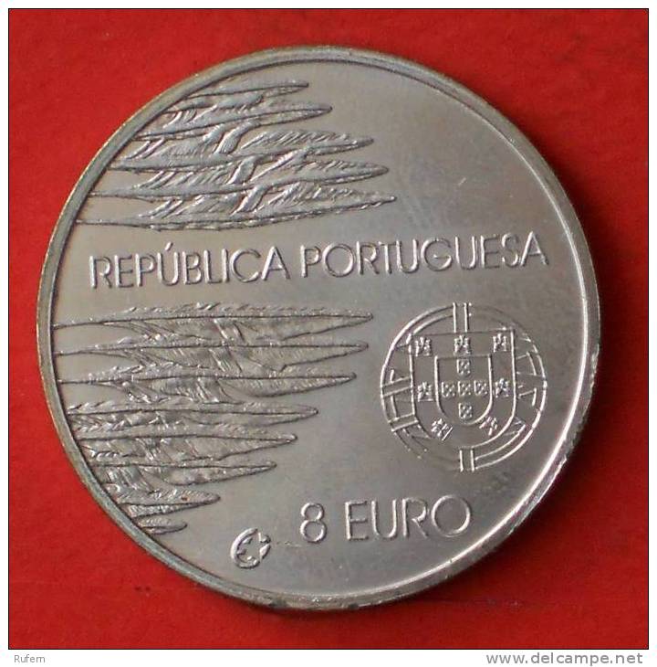 PORTUGAL  8  EUROS  2005  SILVER COIN KM# 773  -    (2154) - Portugal