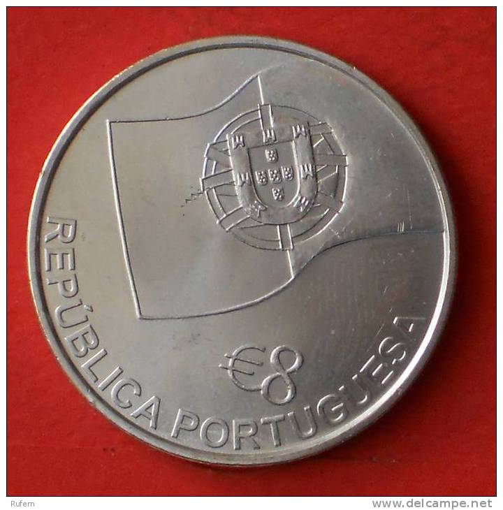 PORTUGAL  8  EUROS  2006  SILVER COIN KM# 778  -    (2155) - Portugal