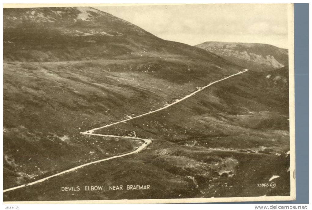 (275) Very Old Postcard - Carte Ancienne - UK - Braemar Devil Elbow - Aberdeenshire