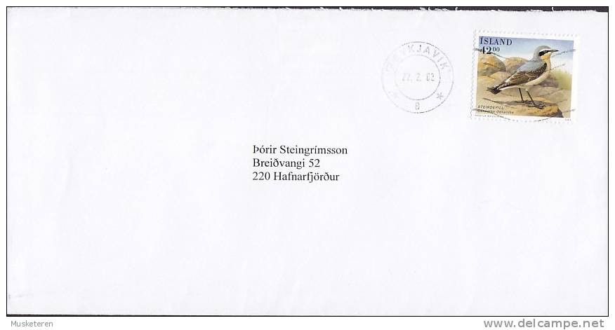 Iceland REYKJAVIK 2002 Cover Brief To HAFNARFJÖRDUR Bird Vogel Oiseau - Briefe U. Dokumente