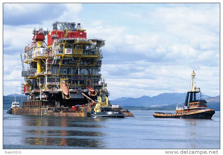 (N51-073  )   Petroleum Offshore Platform Oil Well Pumpjack Pump Offshore Drilling - Aardolie