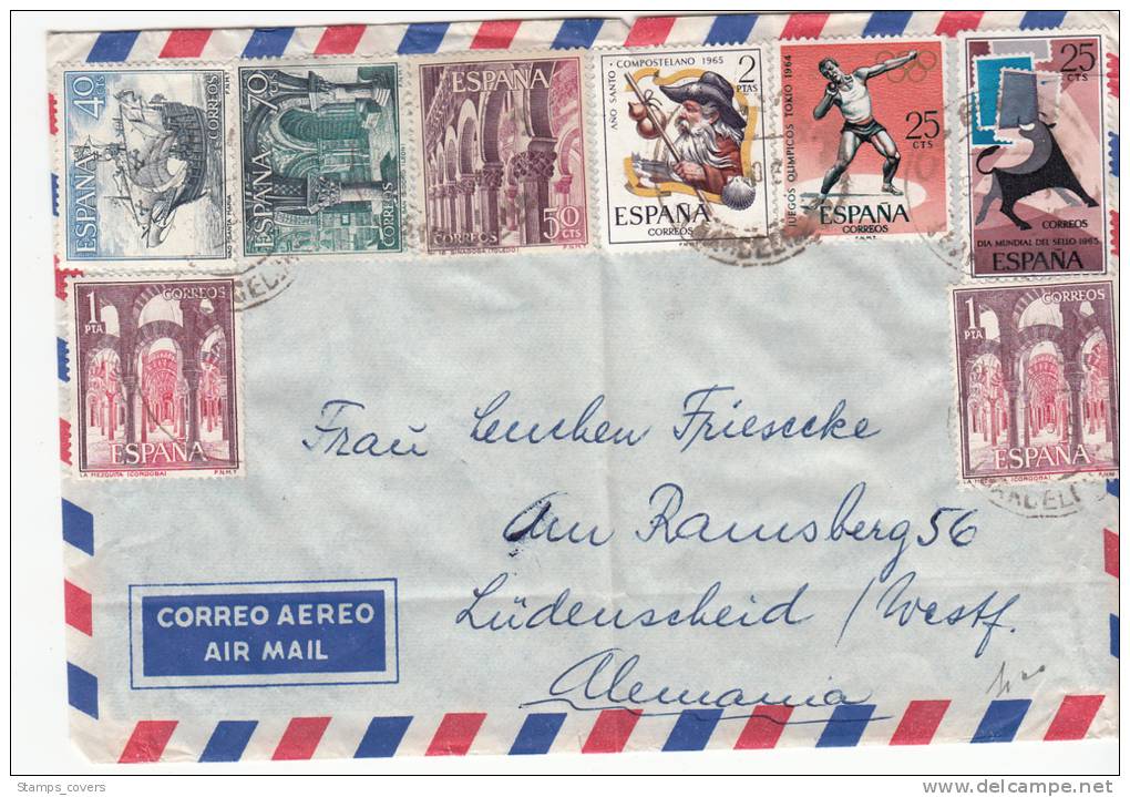 SPAIN USED COVER - Lettres & Documents