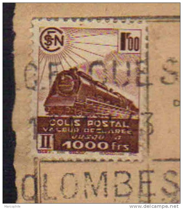 COLOMBES POUR MORLAIX (FINISTERE) / 1943 BORDEREAU DE COLIS POSTAL EN VALEUR DECLAREE  / COTE 30.00 EUROS (ref 2906) - Briefe U. Dokumente