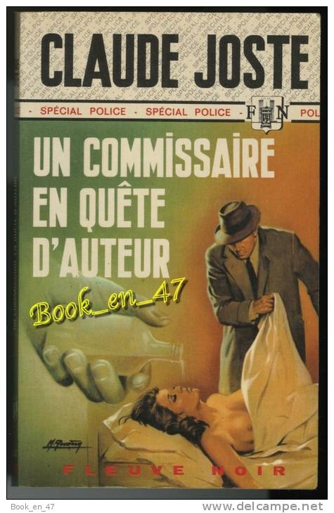 {00332} Claude Joste ; Spécial Police N° 1174 EO 1975  " Un Commissaire En Quête D'auteur "     " En Baisse " - Fleuve Noir