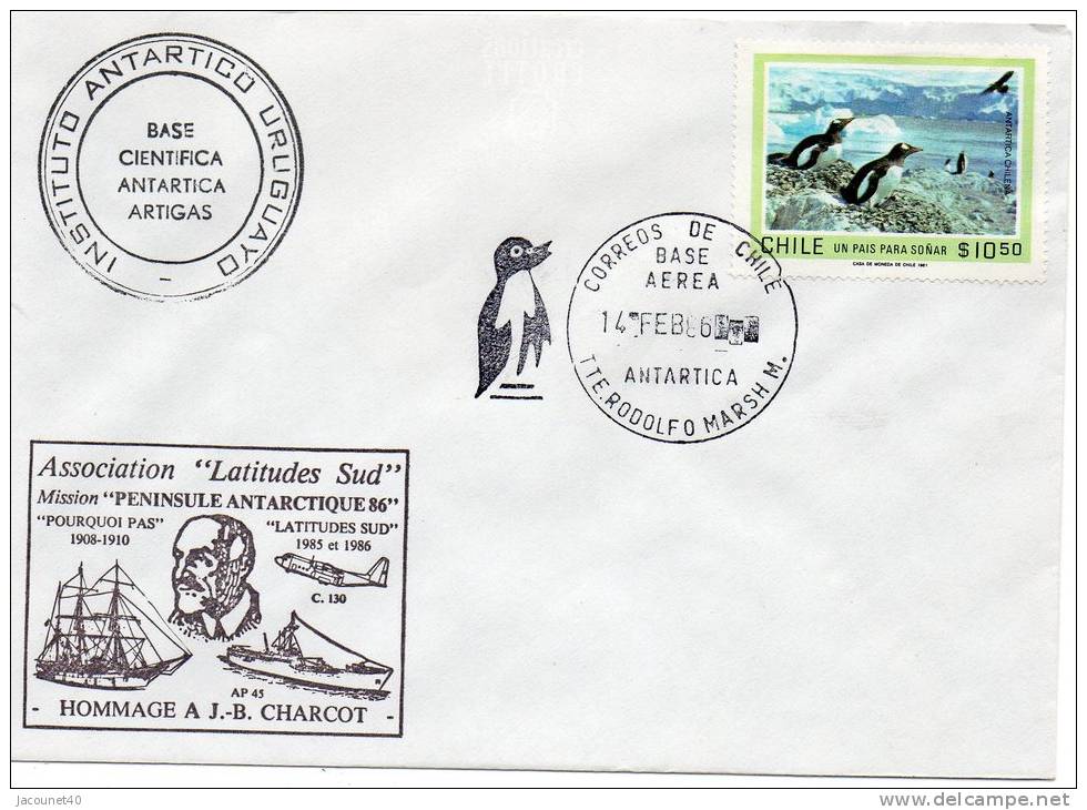 Chili 1986 Base Scientific Antarctica Uruguay - Research Stations