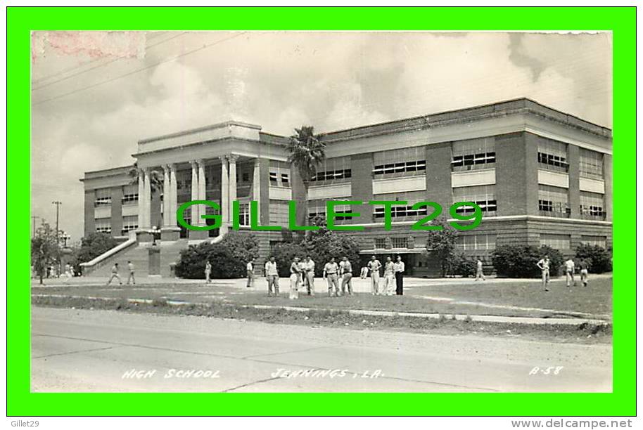 JENNINGS, LA - HIGH SCHOOL - ANIMATED - WRITTEN IN 1947 - - Autres & Non Classés