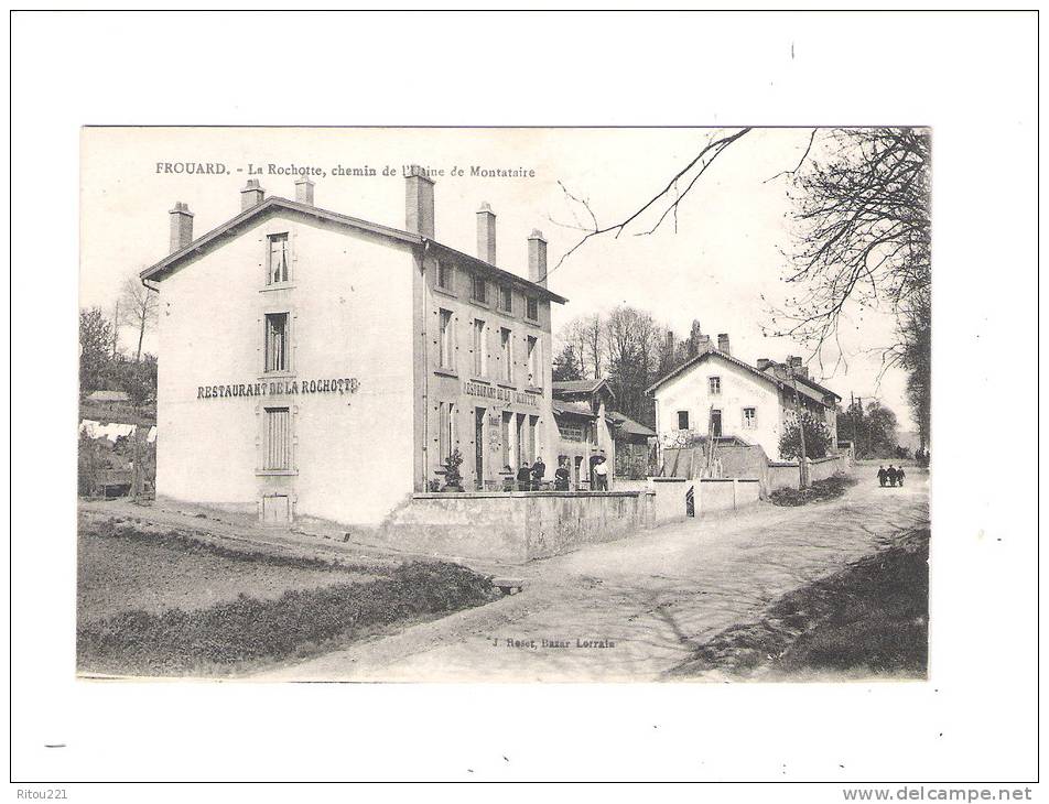 54 - FROUARD - LA ROCHOTTE CHEMIN USINE DE MONTATAIRE - 1918 - Restaurant TERRASSE ANIMEE - J. ROSET - Frouard