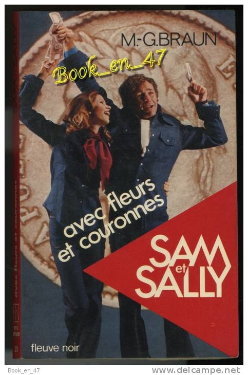 {73519} M G Braun " Avec Fleurs Et Couronnes " Sam & Sally N° 20 , EO 1977 - Fleuve Noir