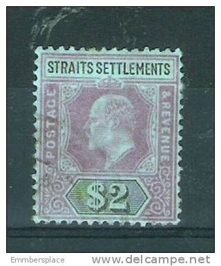 STRAITS - 1903 EDWARD VII $2 PURPLE & BLACK VFU   SG 120 - Straits Settlements