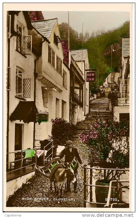 CARTE PHOTO HYGH STREET CLOVELLY - Clovelly