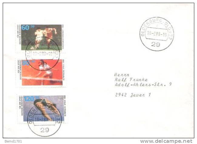 Germany - Mi-Nr 1353/1355 FDC (b356)- - 1981-1990