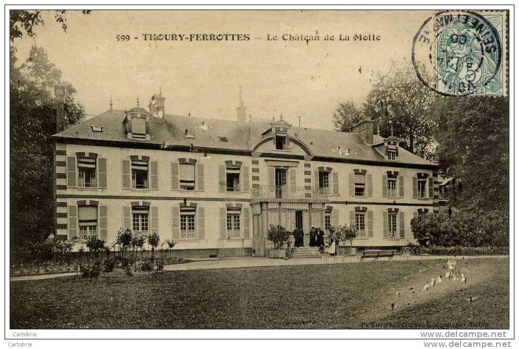 77 - THOURY-FÉROTTES - Le Château De La Motte - Animée - (Thoury-Ferrottes) - Autres & Non Classés