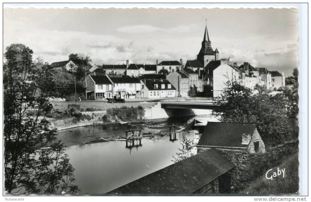 CPSM 53 AMBRIERES LE GRAND LE BAS DE VILLE ET LE NOUVEAU PONT - Ambrieres Les Vallees