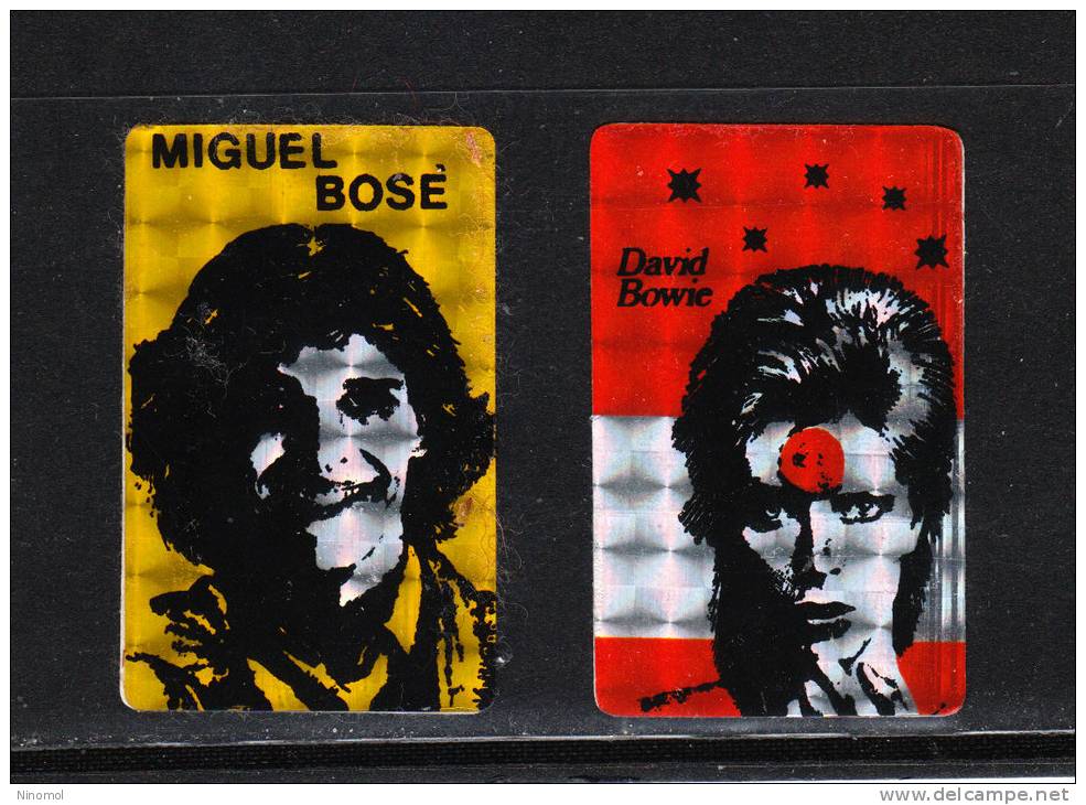 Miguel Bosè   E   David Bowie.  Autoadesivi - Affiches & Posters