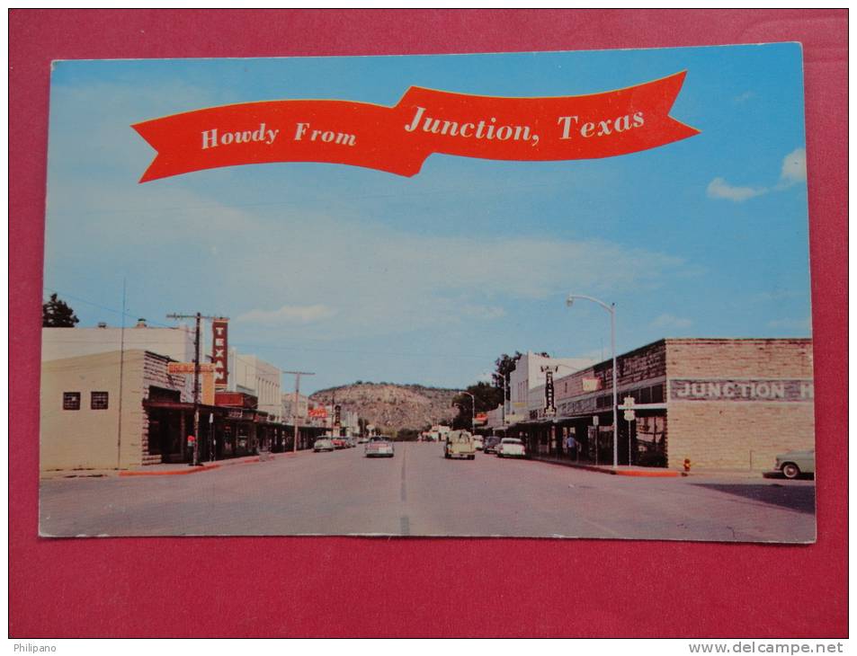 Howdy From Junction Texas  Street View  Ot Mailed  ----------  --ref 924 - Autres & Non Classés