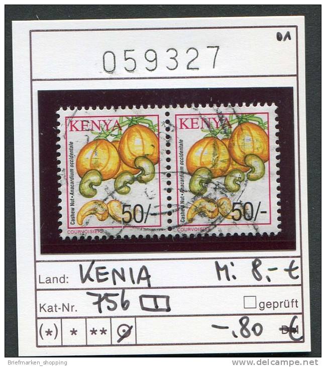 Kenia - Kenya - Michel 756 Im Paar - Oo Oblit. Used Gebruikt - Früchte - - Kenia (1963-...)