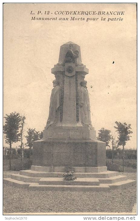 NORD PAS DE CALAIS - 59  - COUDEKERQUE - Monument Aux Morts Pour La Patrie - Coudekerque Branche