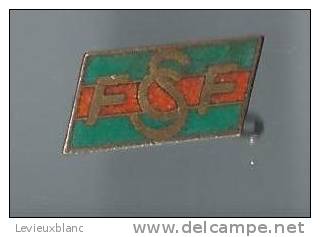 Insigne à épingle /FSCF/fédération Sportive Et Culturelle De France/ Bronze Cloisonné Et Peint// Vers 1960  D345 - Autres & Non Classés