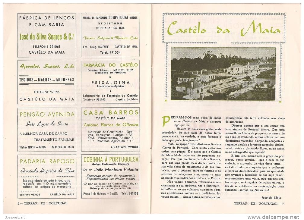 Revista "Terras De Portugal" Nº 5 De 1963. Caldelas, Braga, Fafe, Amarante, Maia, Amarante (6 Scans) - Zeitungen & Zeitschriften