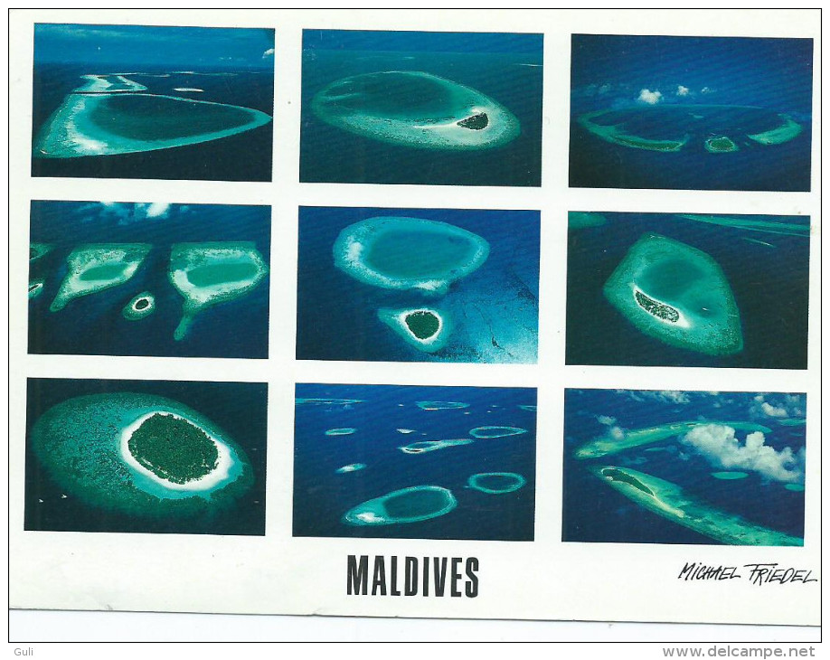 Asie - MALDIVES - Out  Of  Space - Multi Vues (photo Michael Friedel Editions Maldive N°23/220)*PRIX FIXE - Maldive