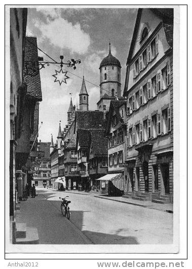 Biberach Riss Hindenburgstraße Fahrrad Geschäft Schilling Sw 10.5.1952 - Biberach
