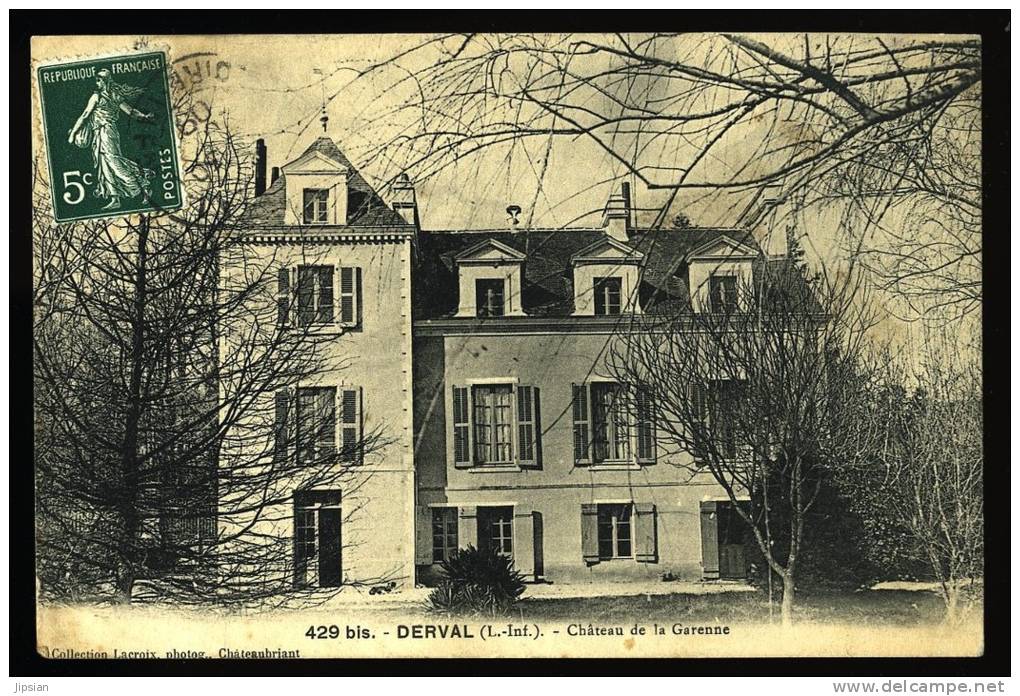 Cpa Du 44  Derval  Château De La Garenne    PUO2 - Derval